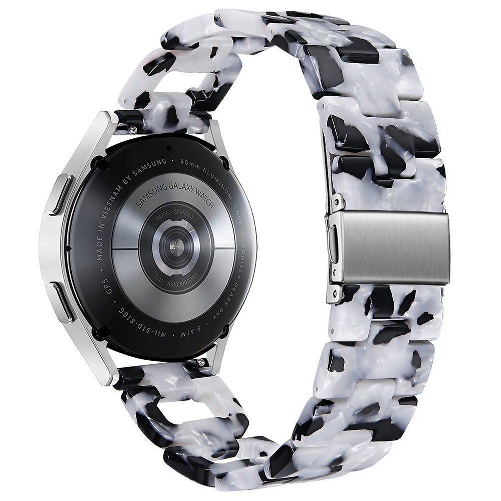 For Samsung Galaxy Watch 5 40mm / 44mm / Watch 5 Pro 45mm Smart Watch D-Shape Resin Bracelet Watchband - Rainbow For Samsung Galaxy Watch 5 40mm / 44mm / Watch 5 Pro 45mm Smart Watch D-Shape Resin Bracelet Watchband - Rainbow